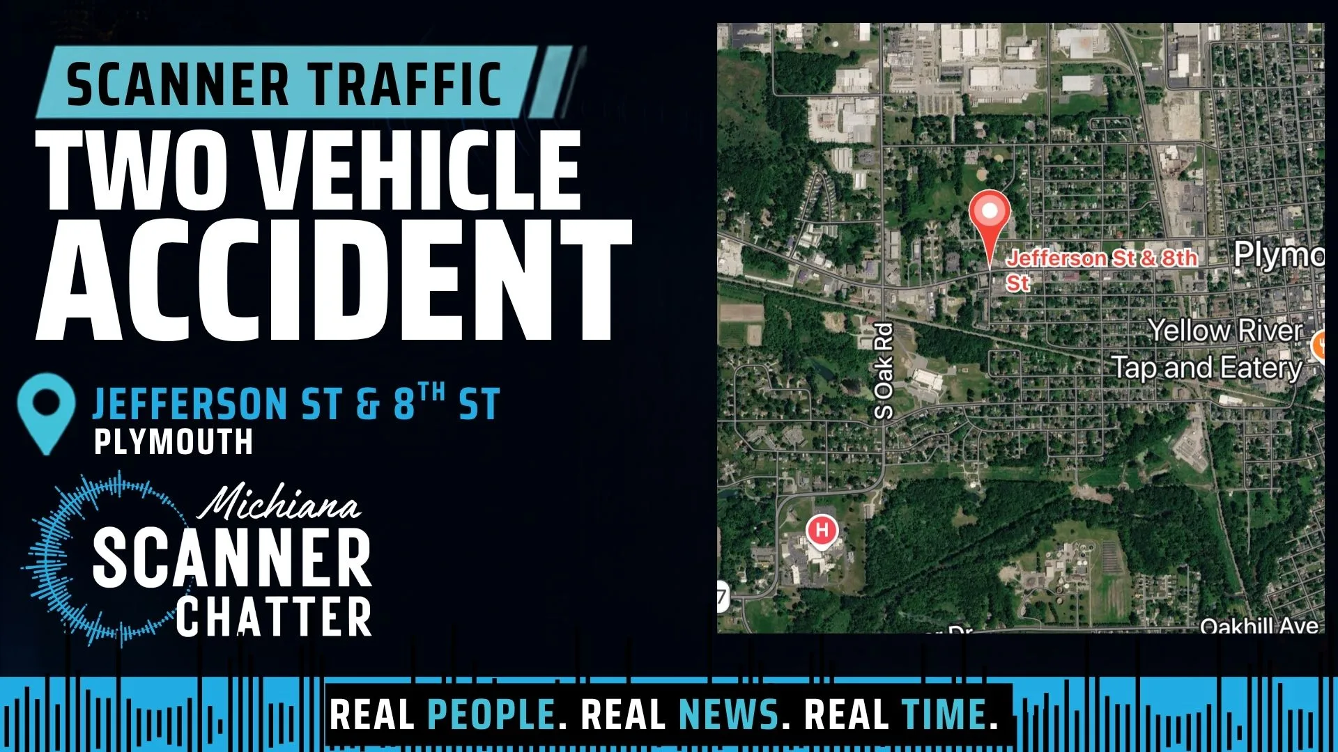 Location map for Two Vehicle Accident