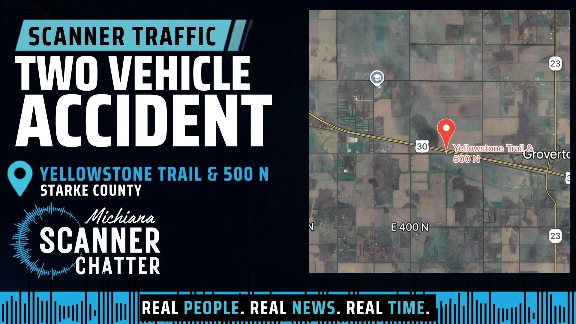 Location map for Two Vehicle Accident