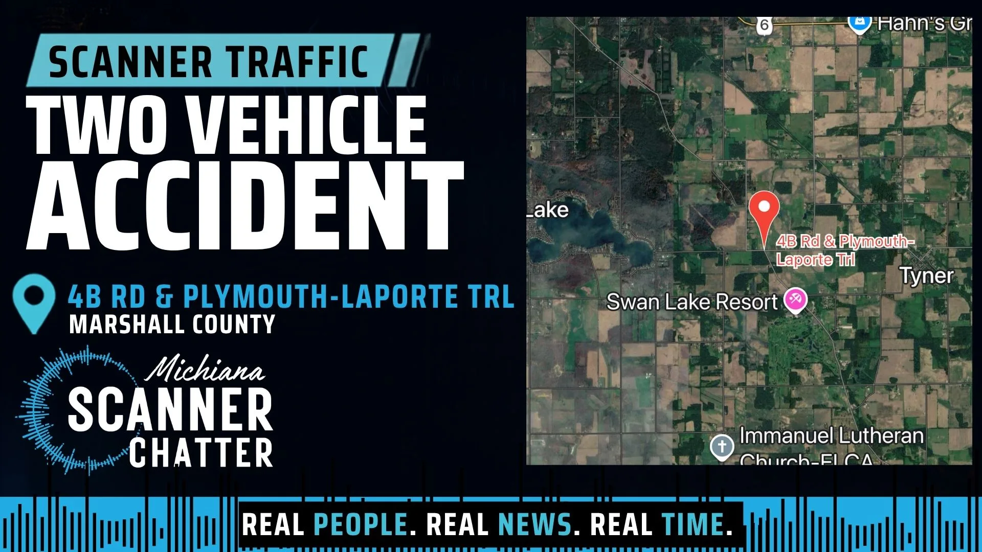 Location map for Two Vehicle Accident