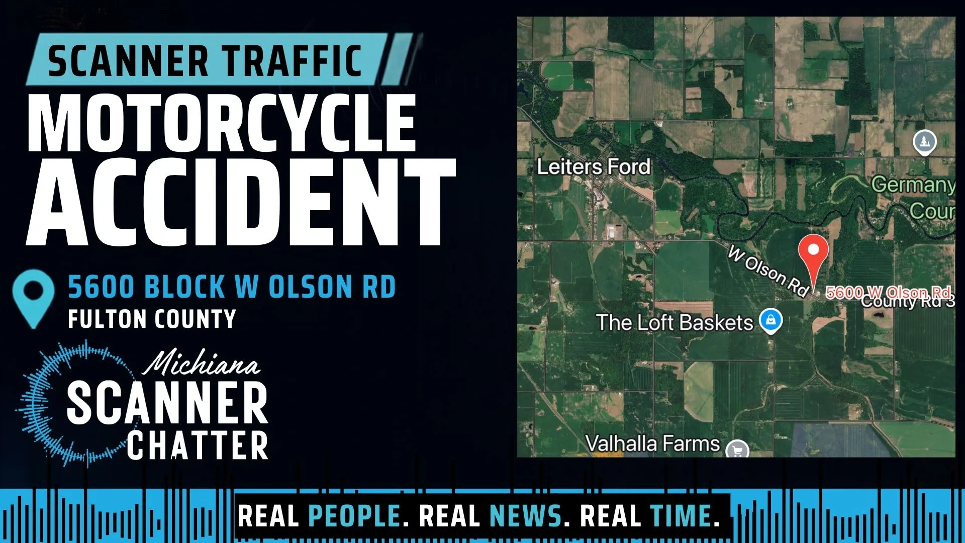 Location map for Motorcycle Accident