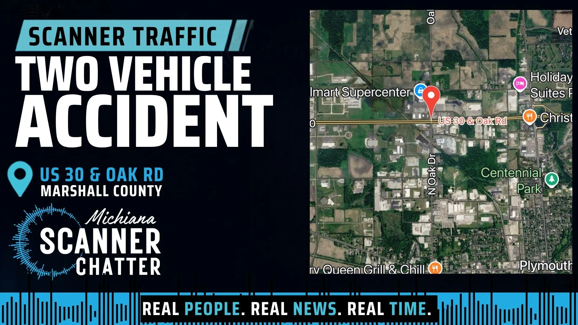 Location map for Two Vehicle Accident