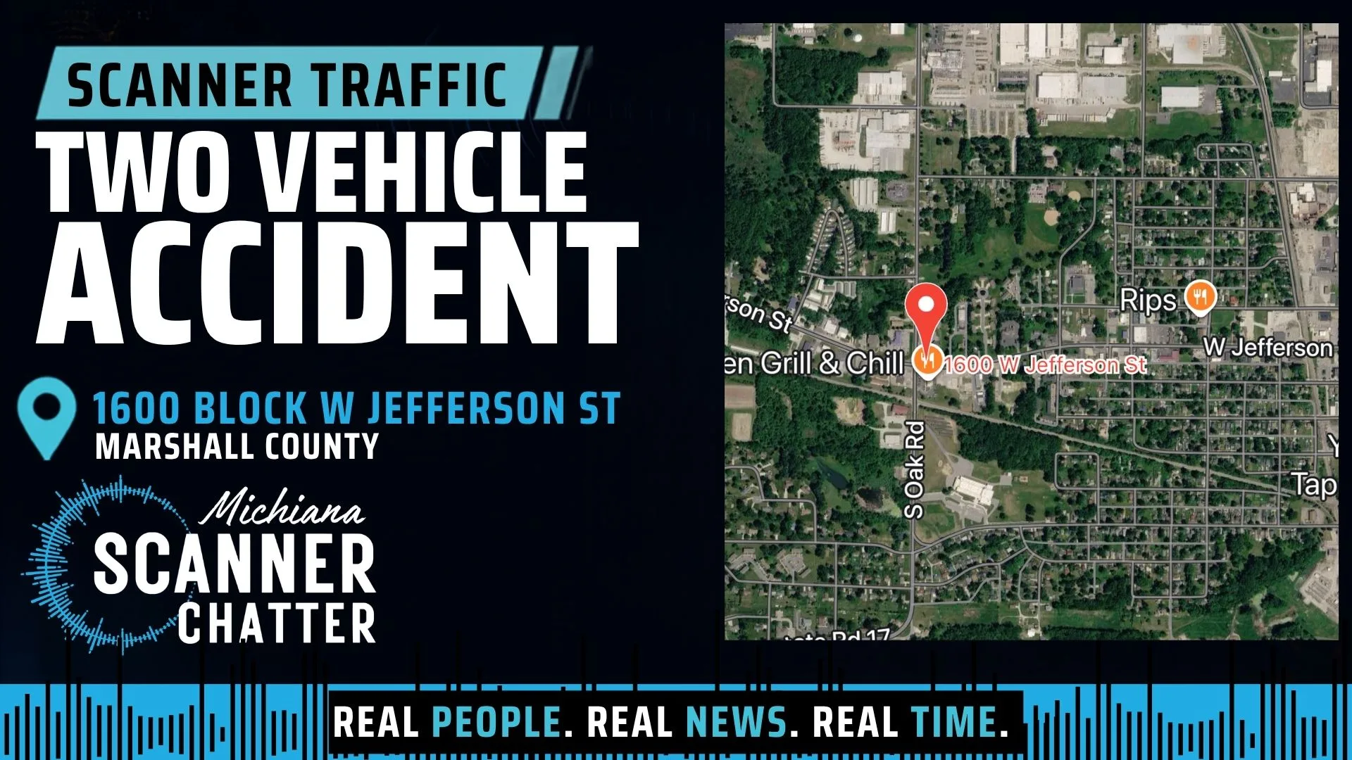 Location map for Two Vehicle Accident