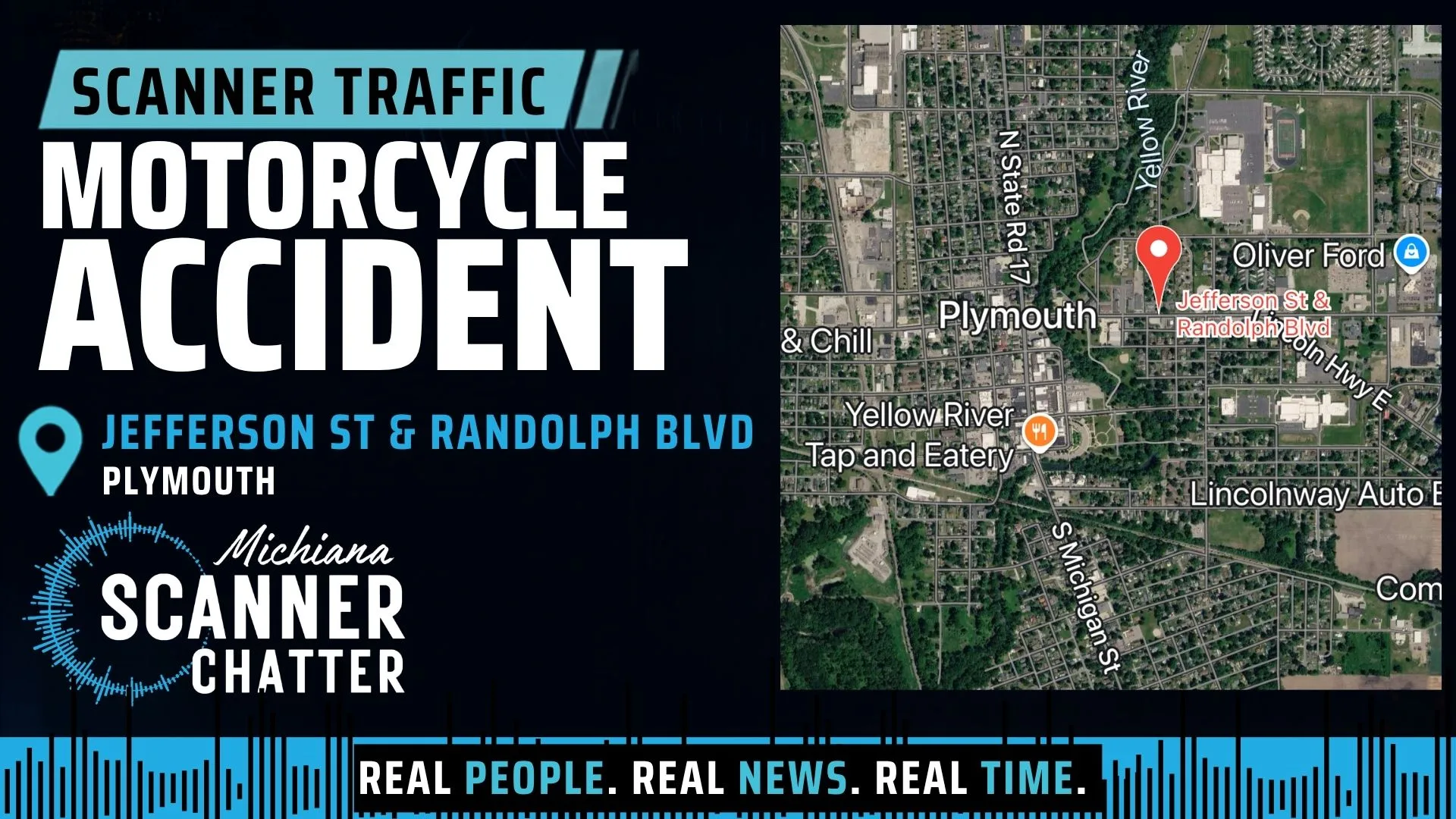 Location map for Motorcycle Accident
