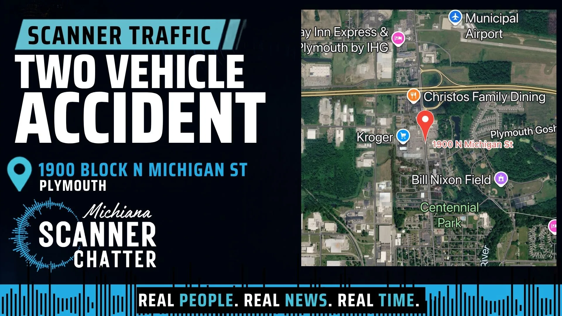 Location map for Two Vehicle Accident