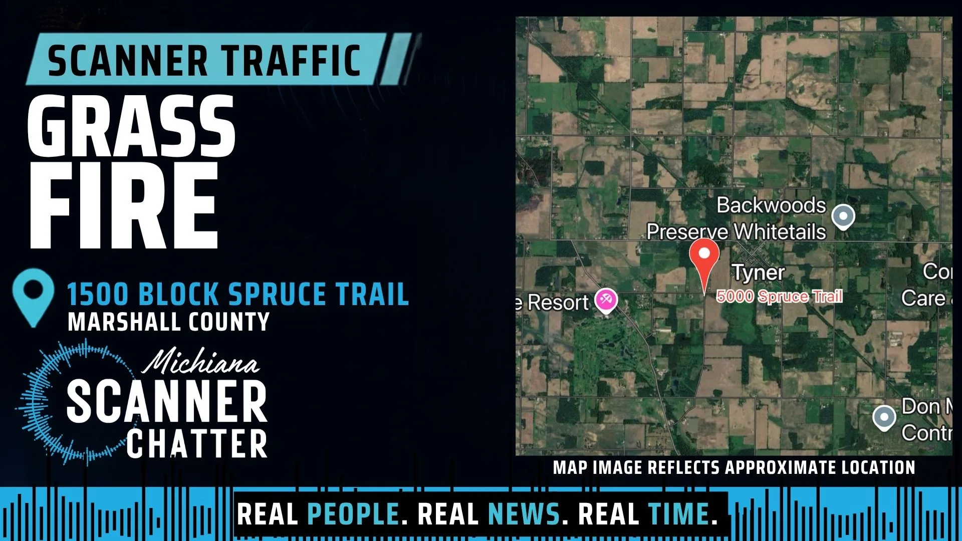 Location map for Grass Fire