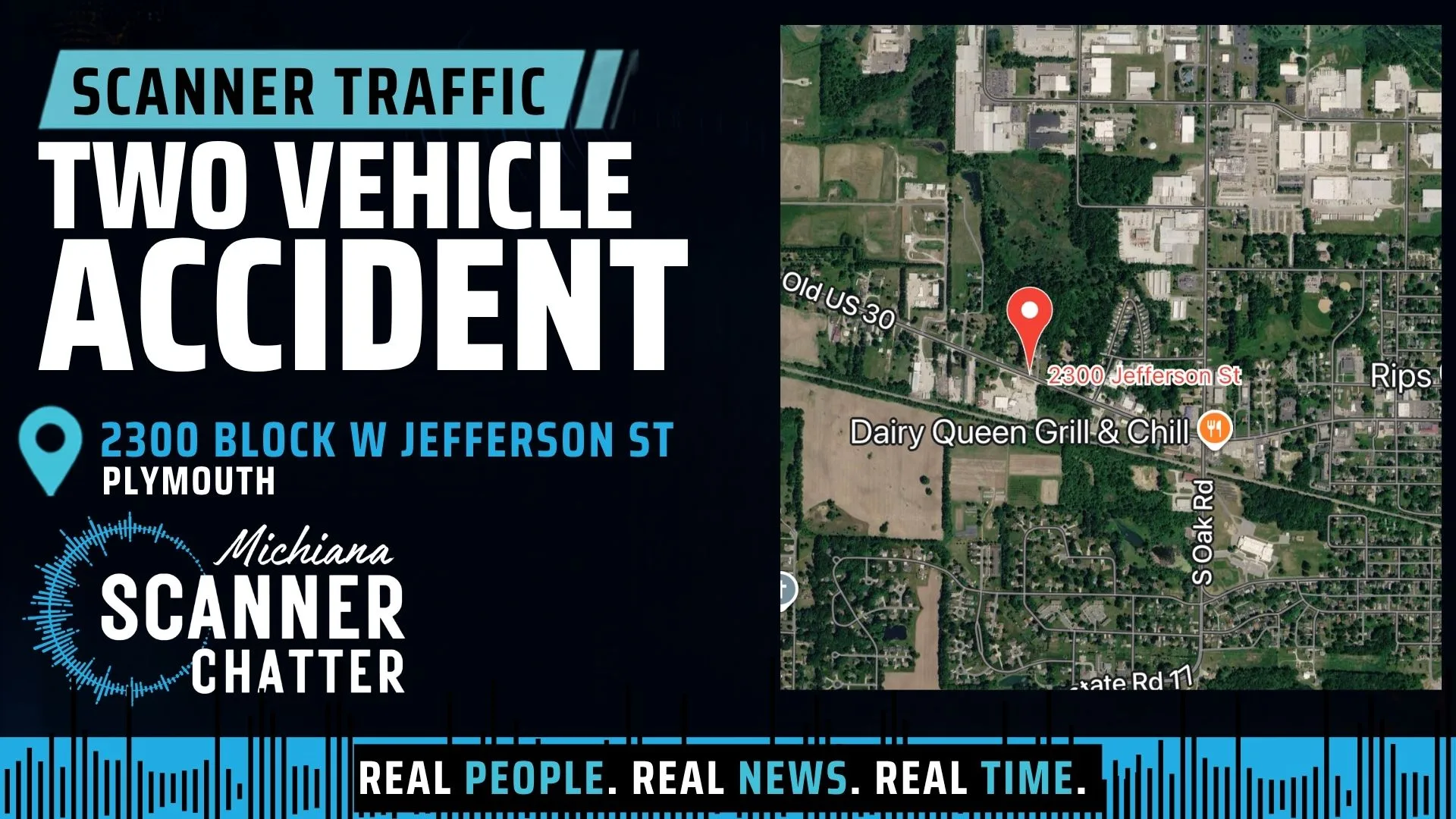 Location map for Two Vehicle Accident