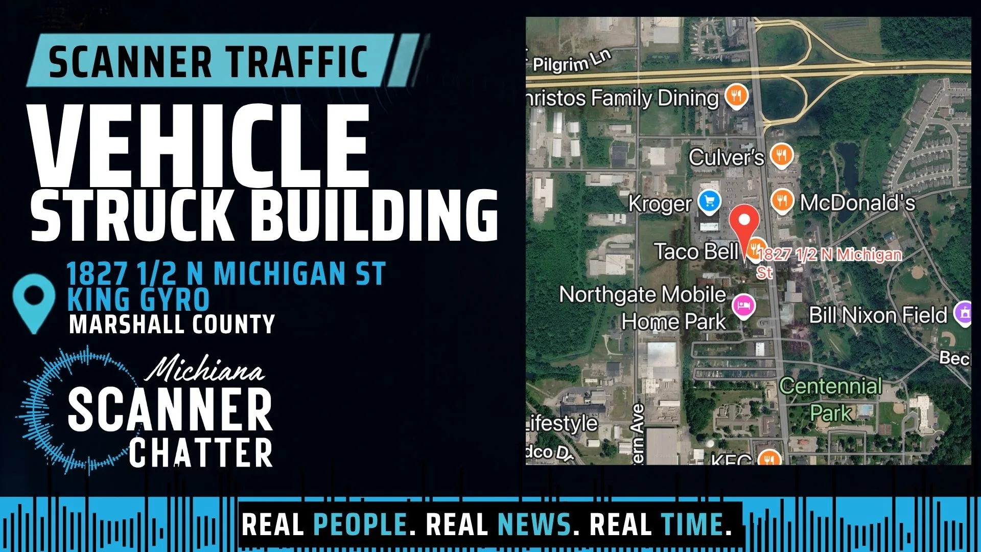 Location map for Vehicle Struck Building