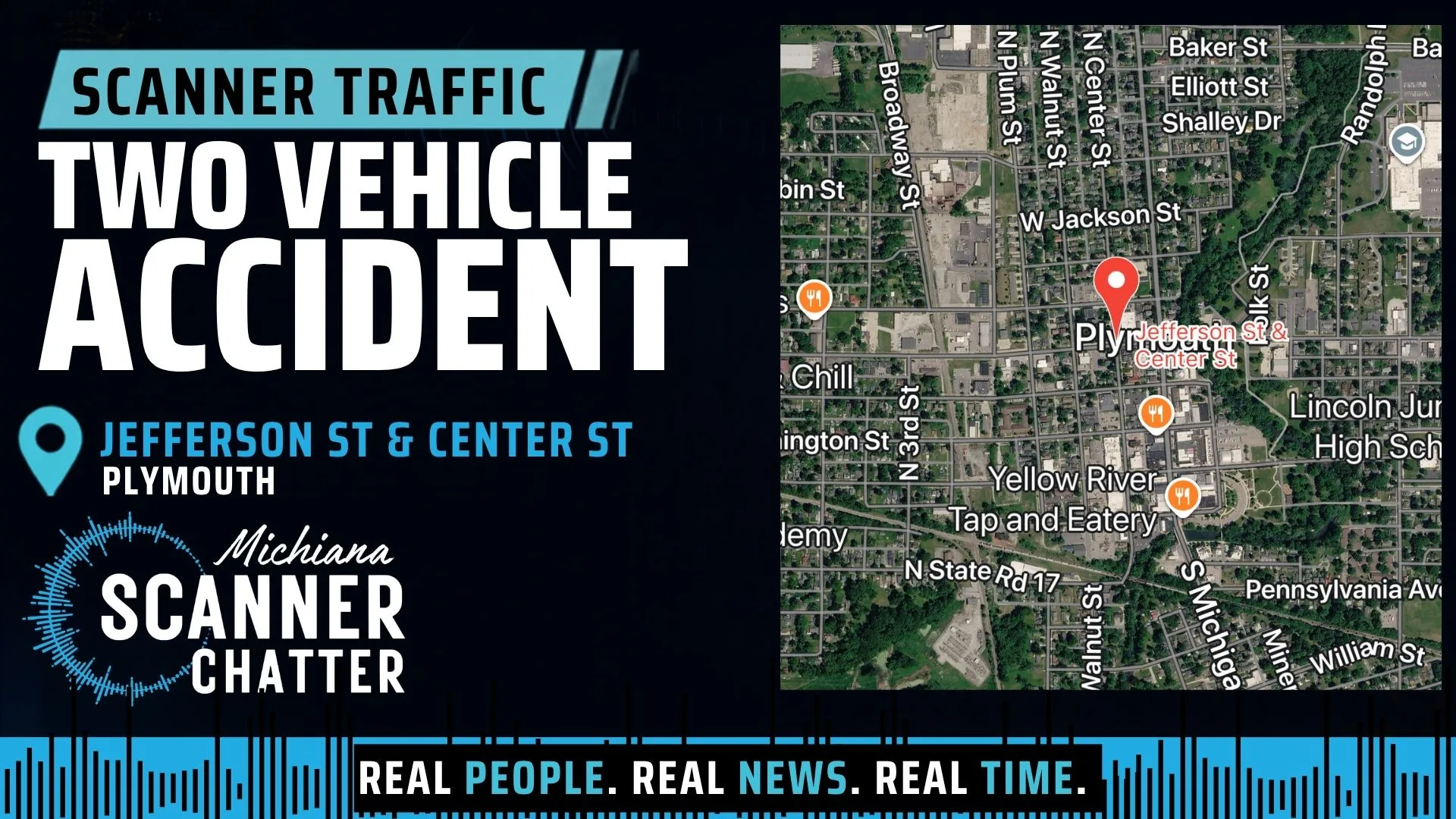 Location map for Two Vehicle Accident