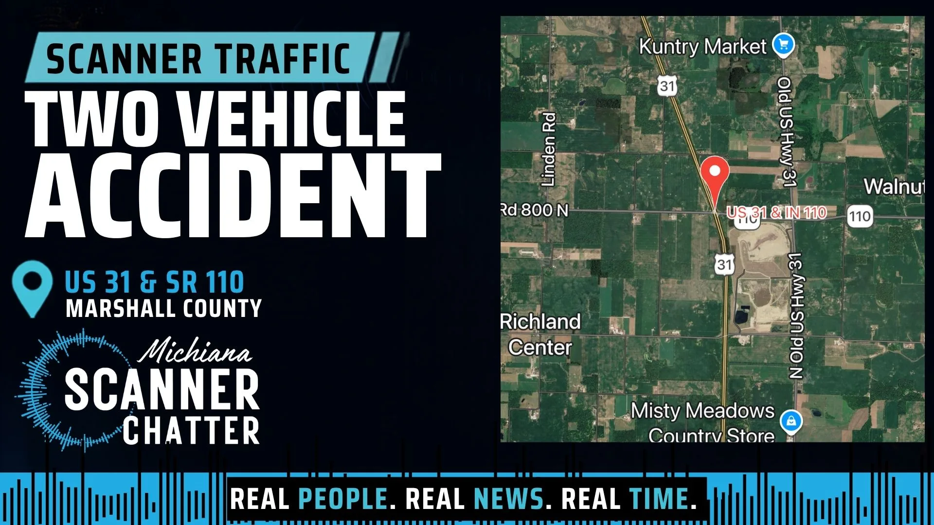 Location map for Two Vehicle Accident