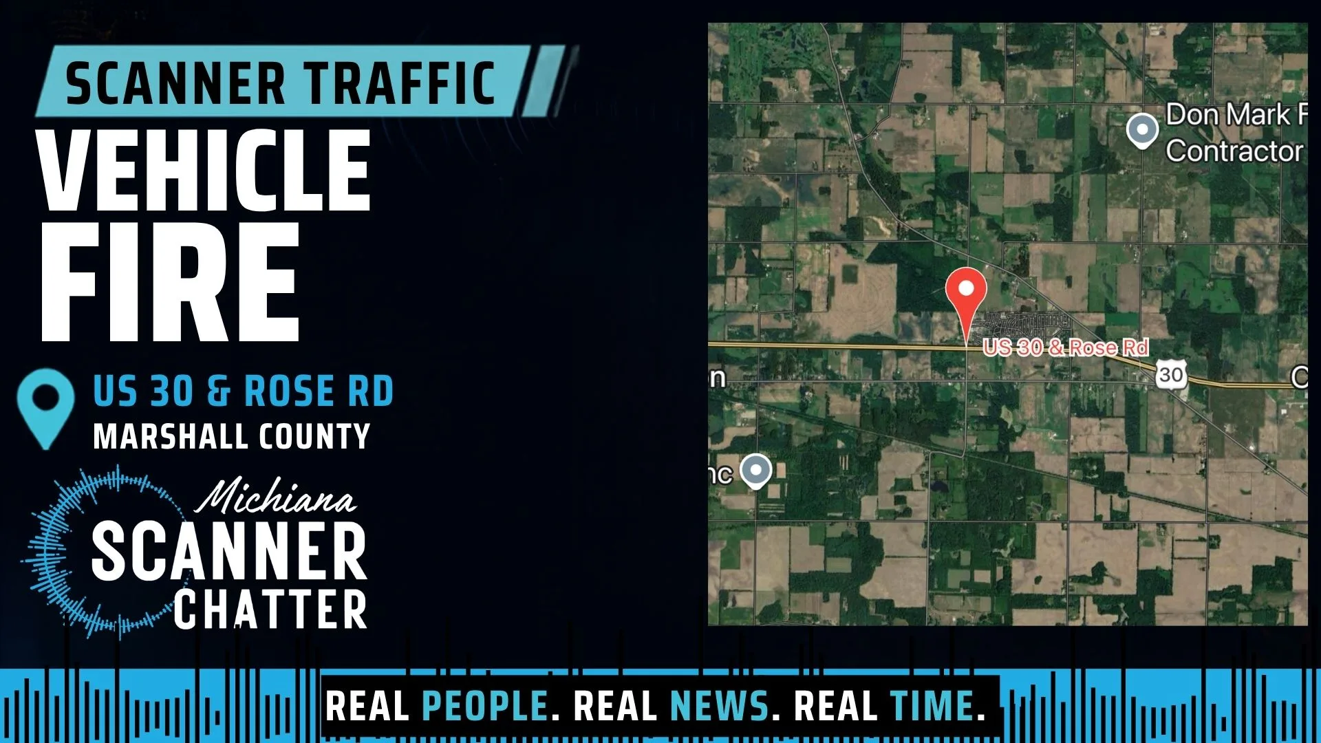 Location map for Vehicle Fire