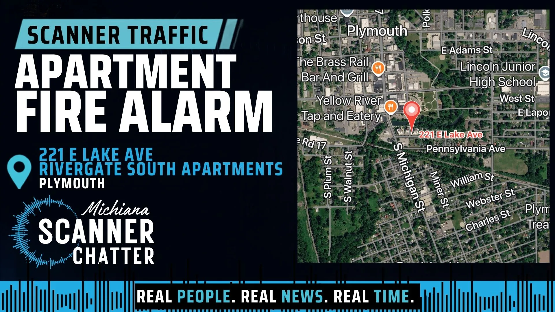 Location map for Apartment Fire Alarm Investigation
