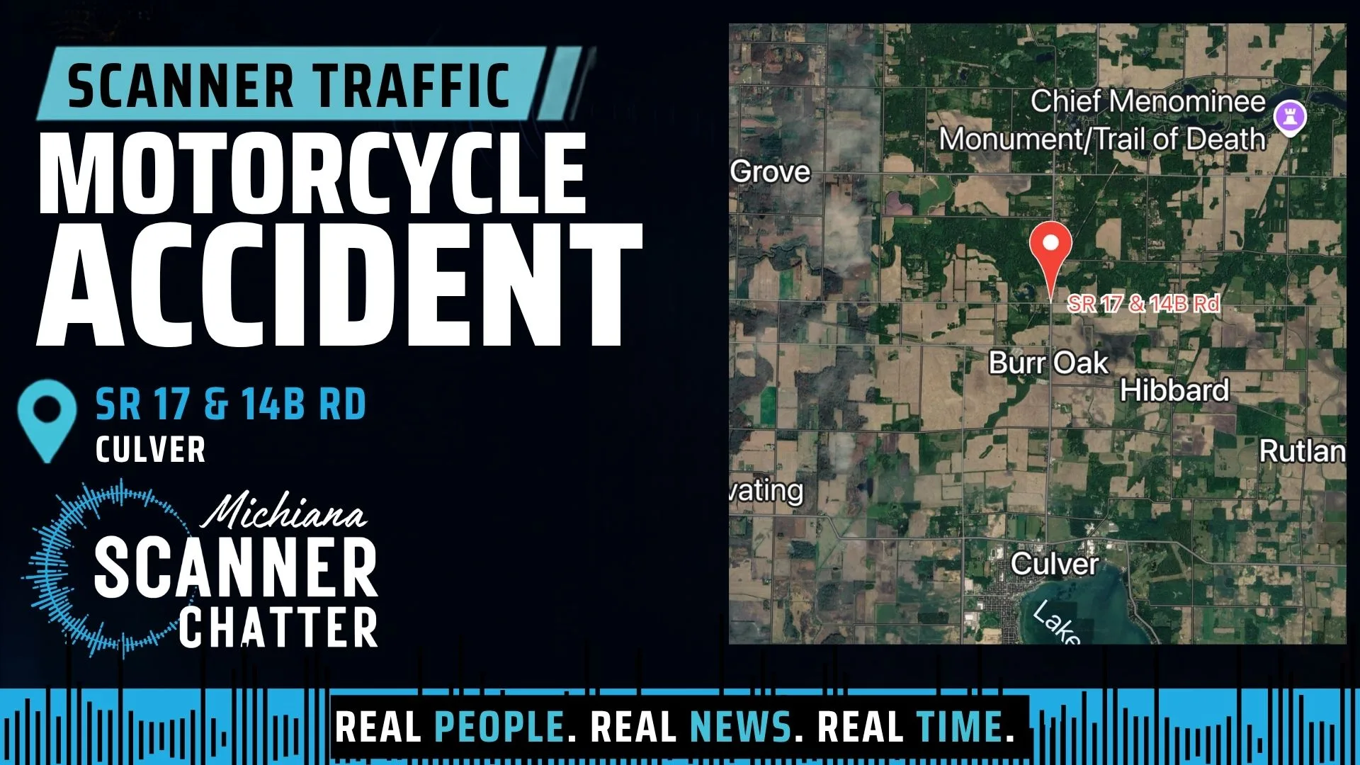 Location map for Motorcycle Accident
