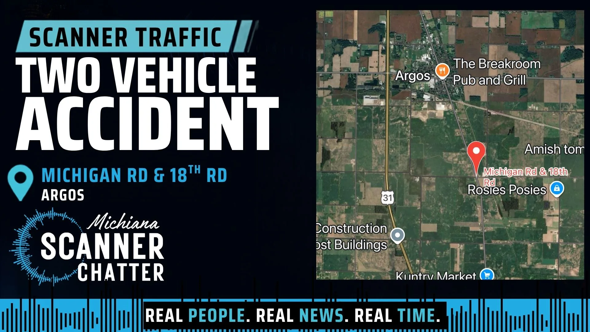 Location map for Two Vehicle Accident