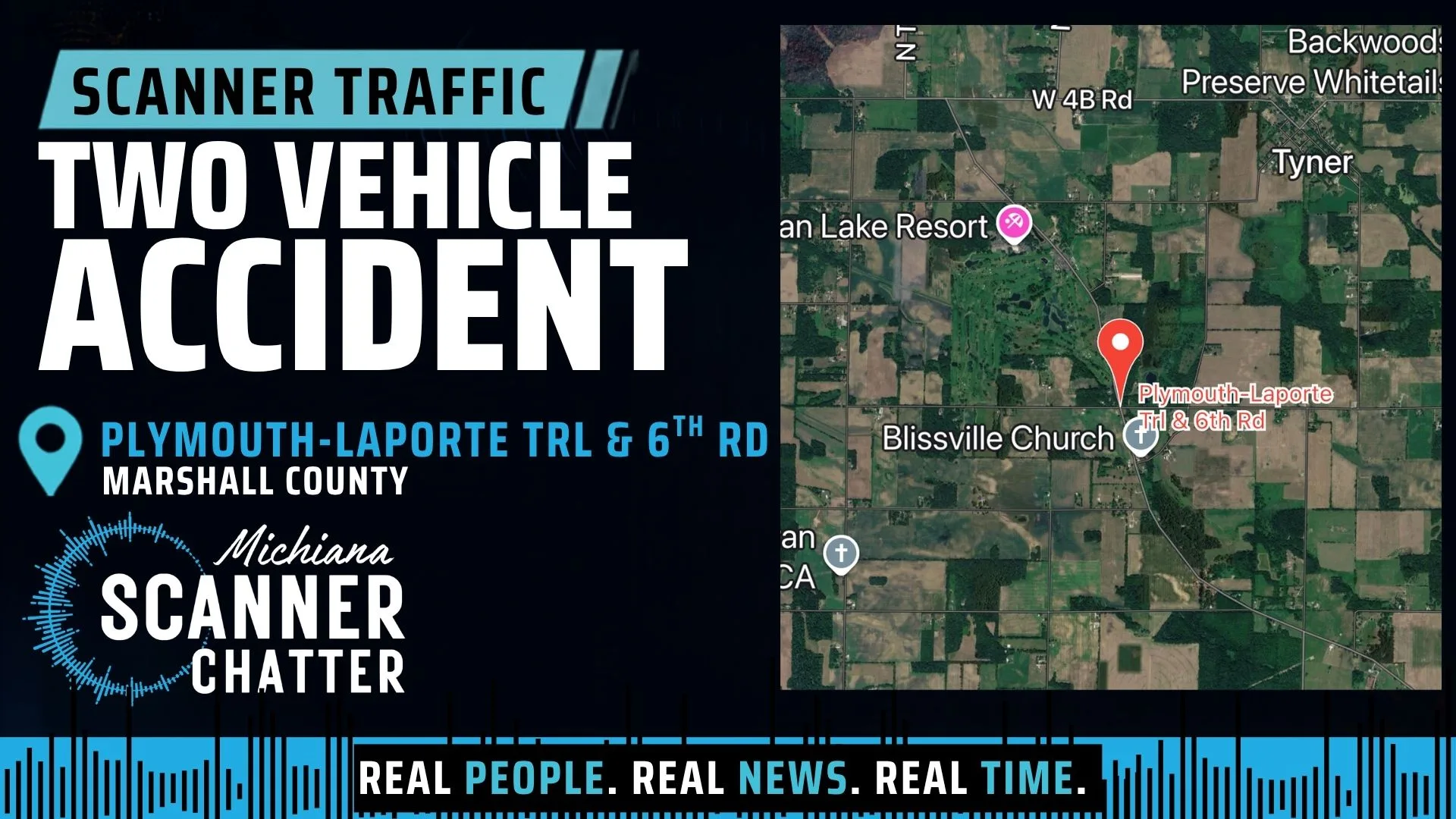 Location map for Two Vehicle Accident