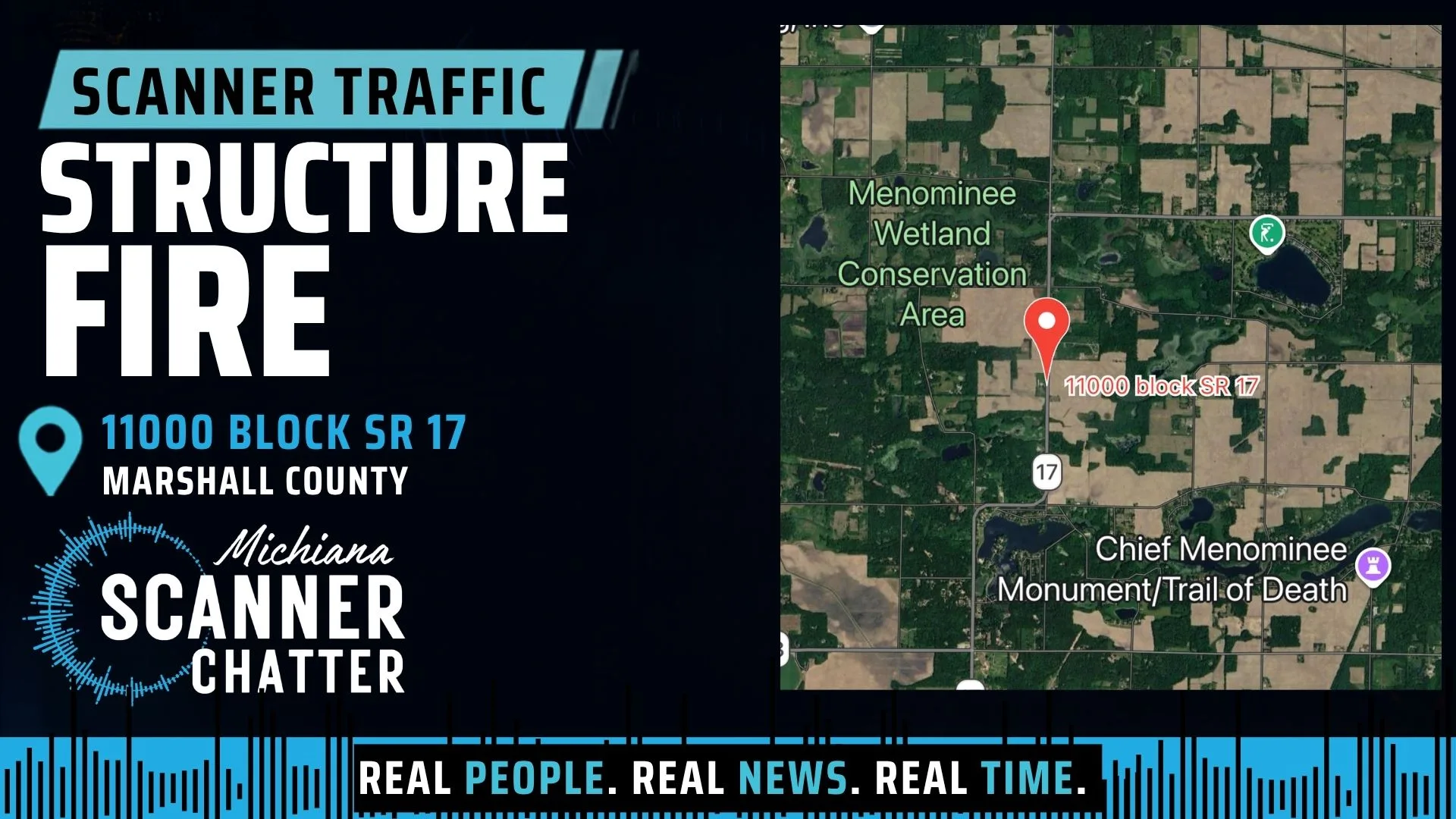 Location map for Structure Fire