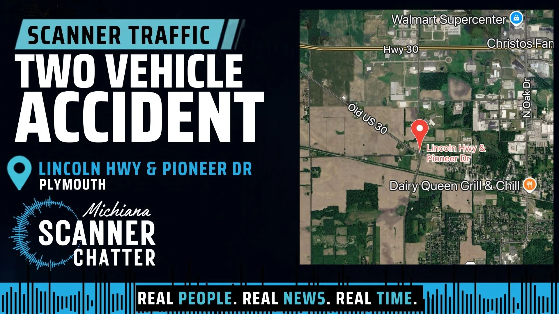 Location map for Two Vehicle Accident