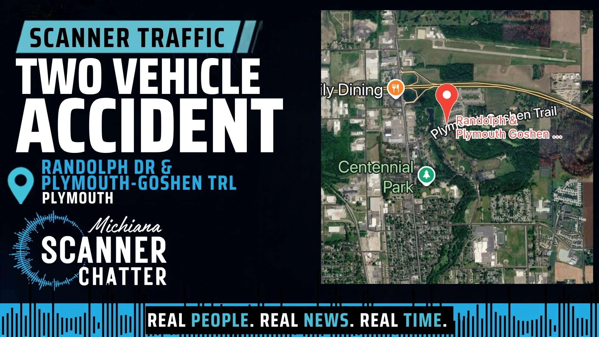 Location map for Two Vehicle Accident