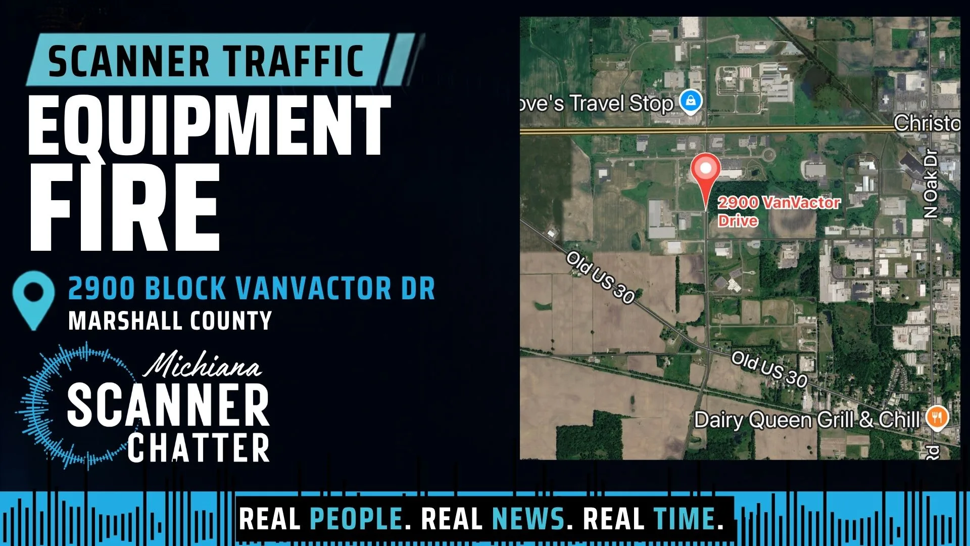 Location map for Equipment Fire