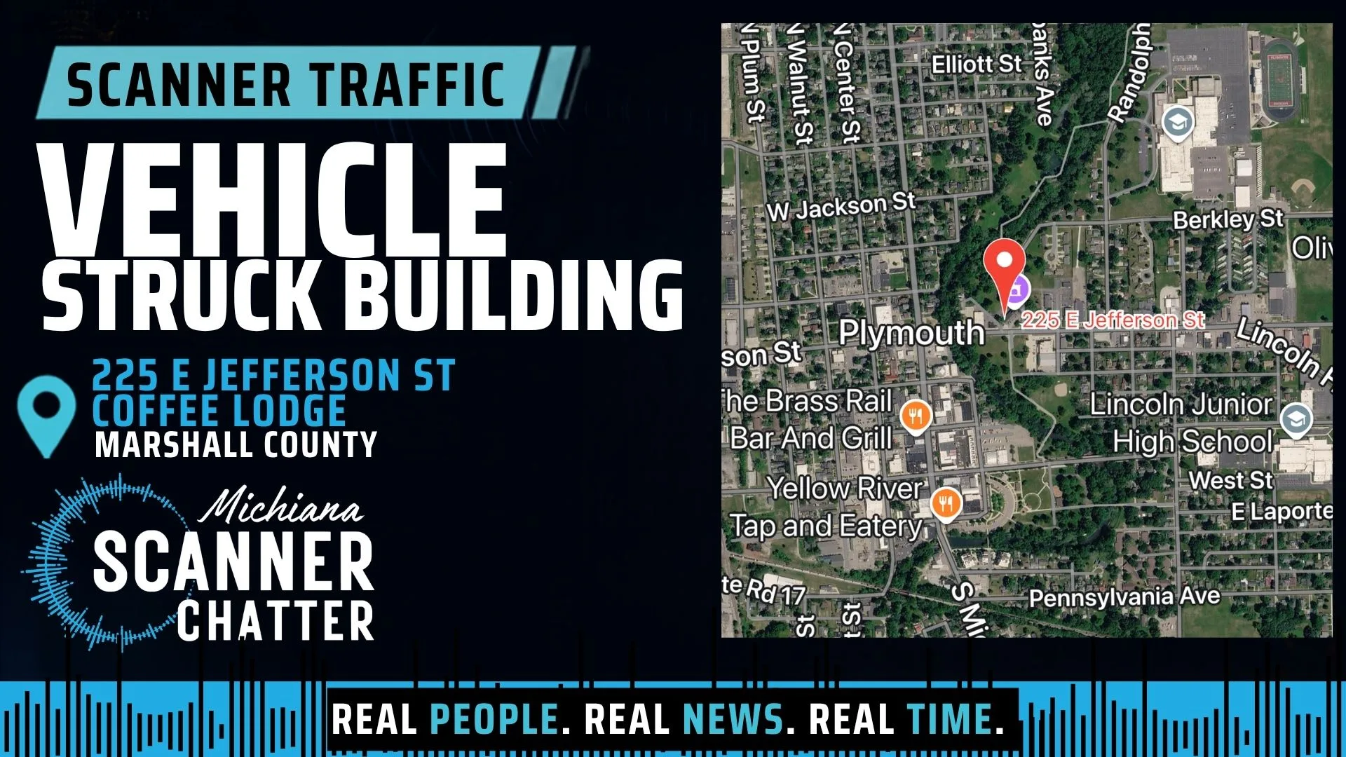 Location map for Vehicle Struck Building