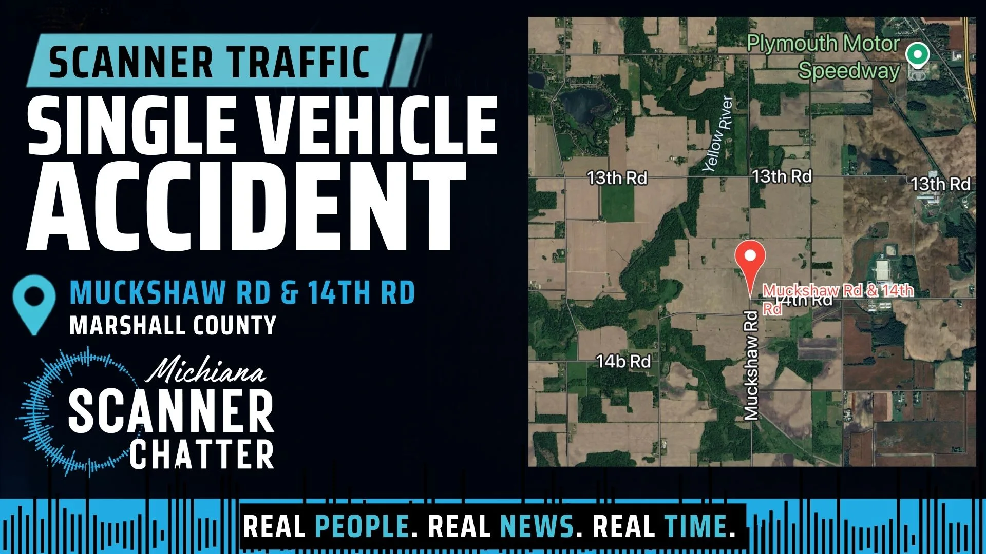 Location map for Single Vehicle Accident