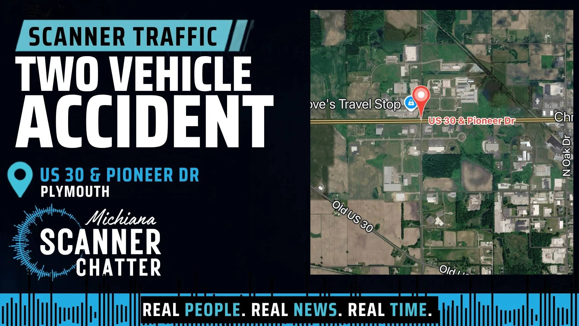 Location map for Two Vehicle Accident