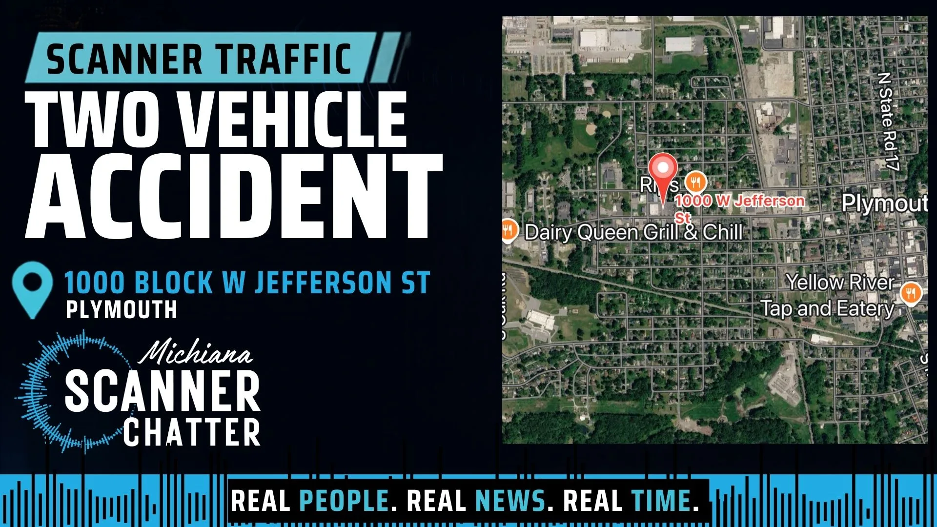 Location map for Two Vehicle Accident