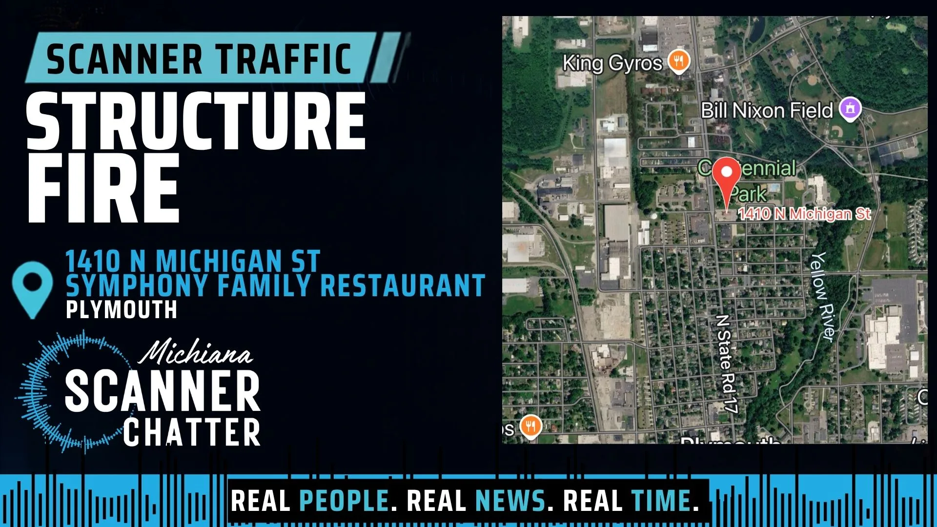 Location map for Structure Fire