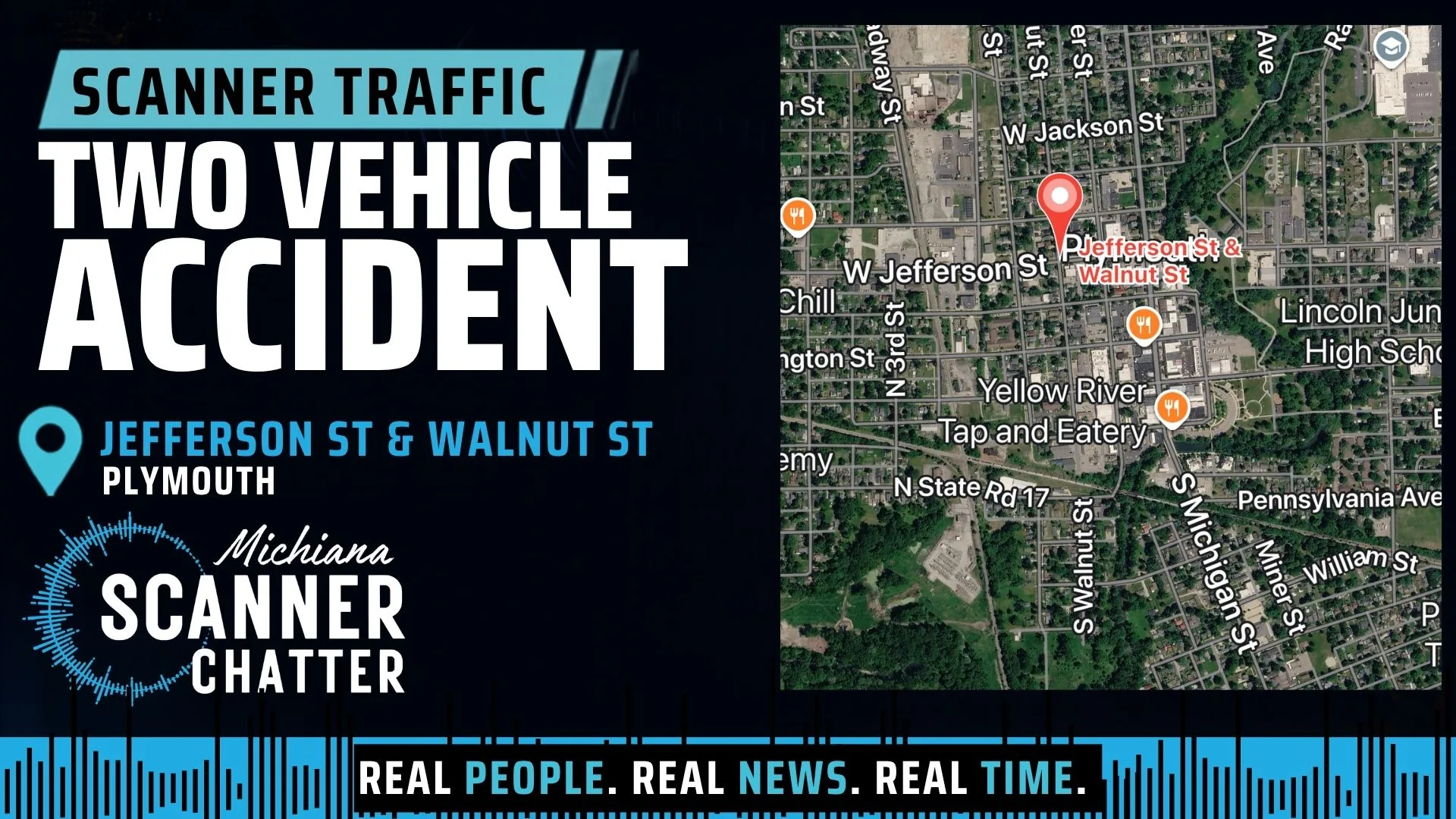 Location map for Two Vehicle Accident