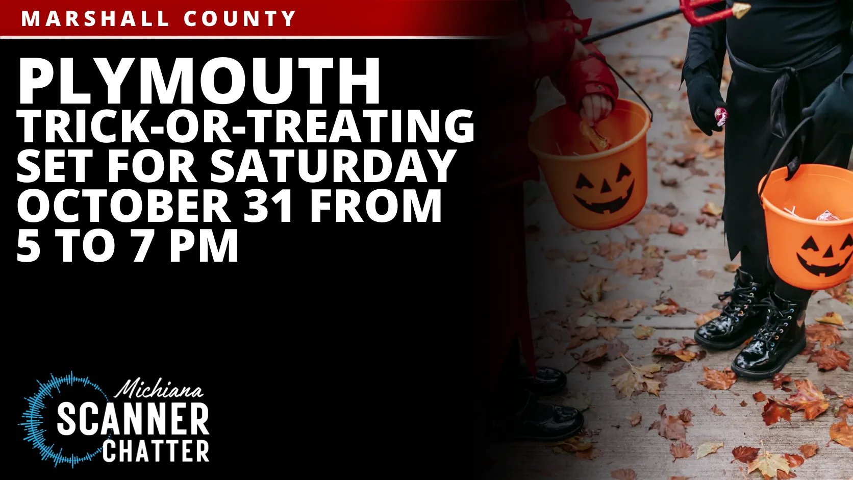 Plymouth Sets Trick-Or-Treat Hours For Saturday, October 31